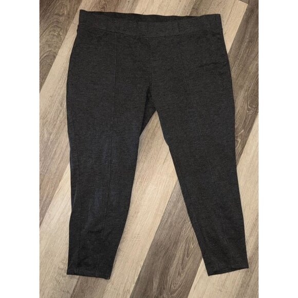 Denim & Co. Womens Charcoal Gray Leggings Size XL - Picture 4 of 5